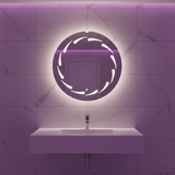 Round Led Touch Screen Bathroom Mirror 50cm x 50cm