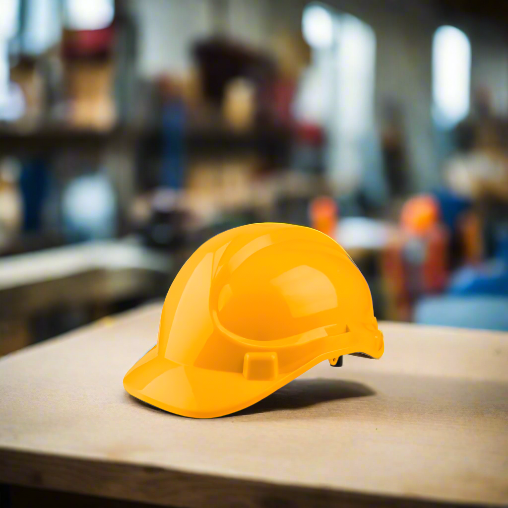 Ingco Yellow Safety Helmet With Fixed Chinstrap - HSH801
