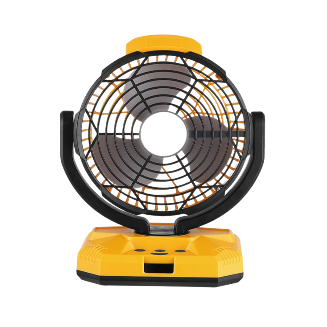 Outdoor Solar Rechargeable Lighting Fan - 6W