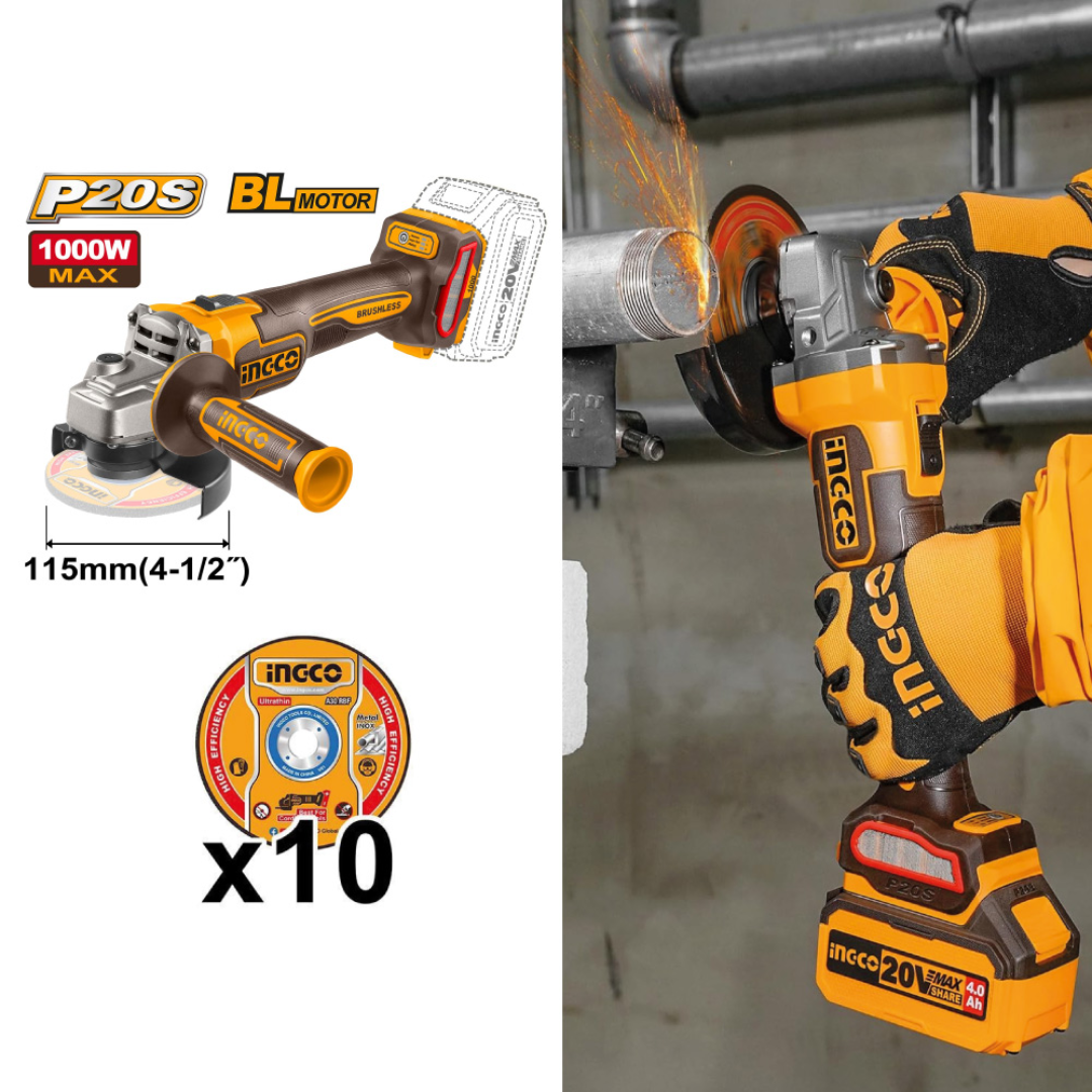 Ingco Lithium-Ion 3 Pieces Cordless Combo Kit - COSLI241198
