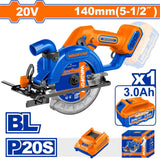 Wadfow 140mm Cordless Circular Saw - WLWP5631