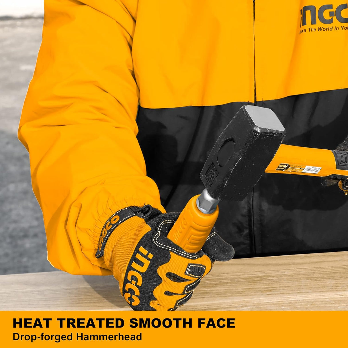 Ingco Stoning Hammer - 1000g, 1500g & 2000g