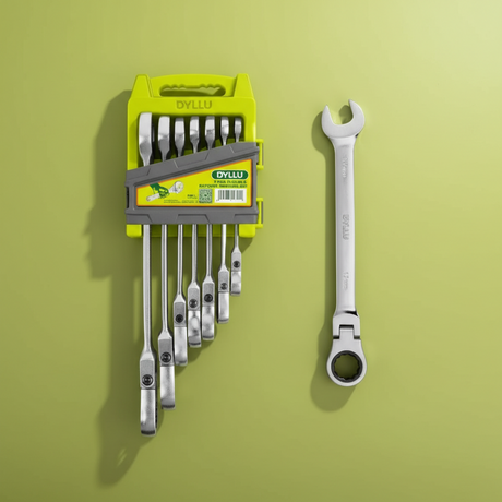 Dyllu 7-Piece Flexible Ratchet Spanner Set  - DTSP5207