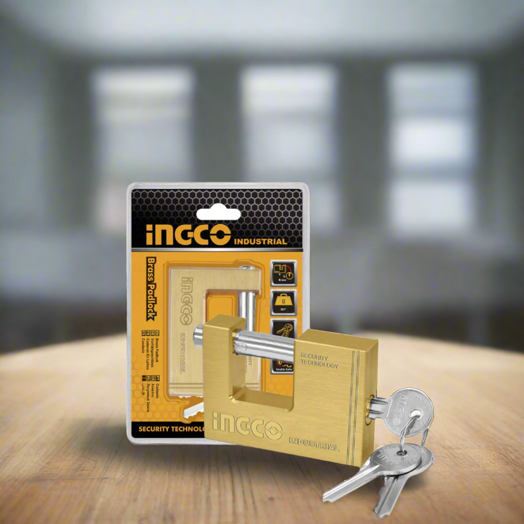 Ingco Industrial Heavy Duty Brass Padlock