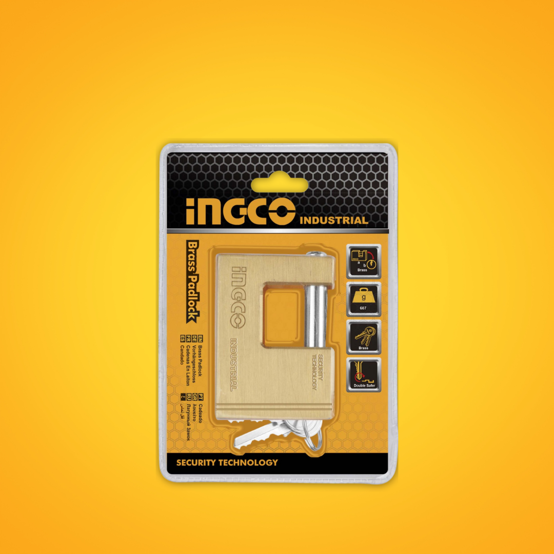 Ingco Industrial Heavy Duty Brass Padlock