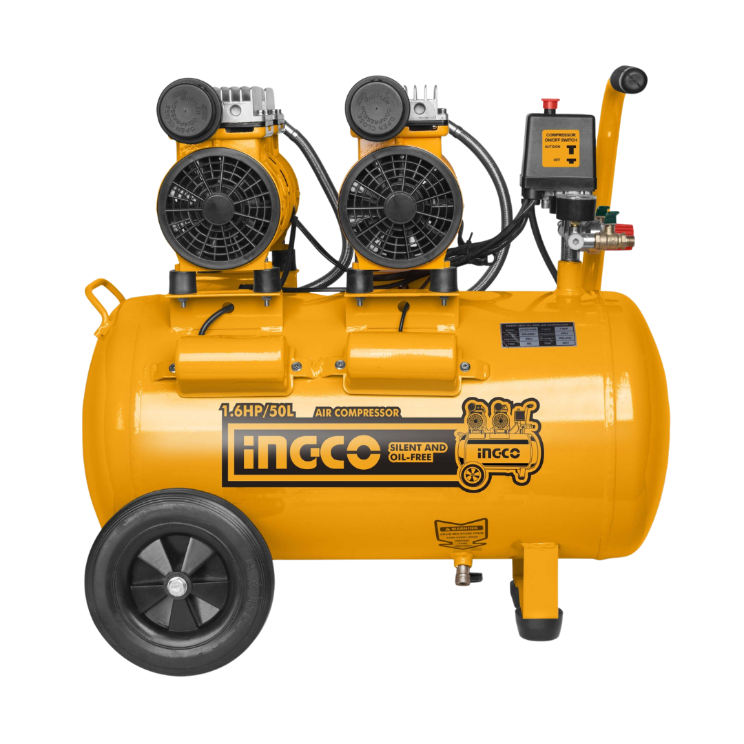 Ingco Silent And Oil Free Air Compressor 1.6HP 50L - ACS215506
