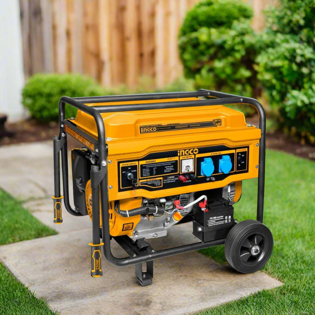 Ingco Gasoline Generator 5.5KW with Electric & Recoil Start - GE55003