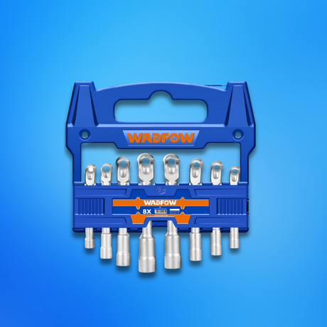 Wadfow 1/2" L-Angled Shaped Socket Wrench Set - WTH4208