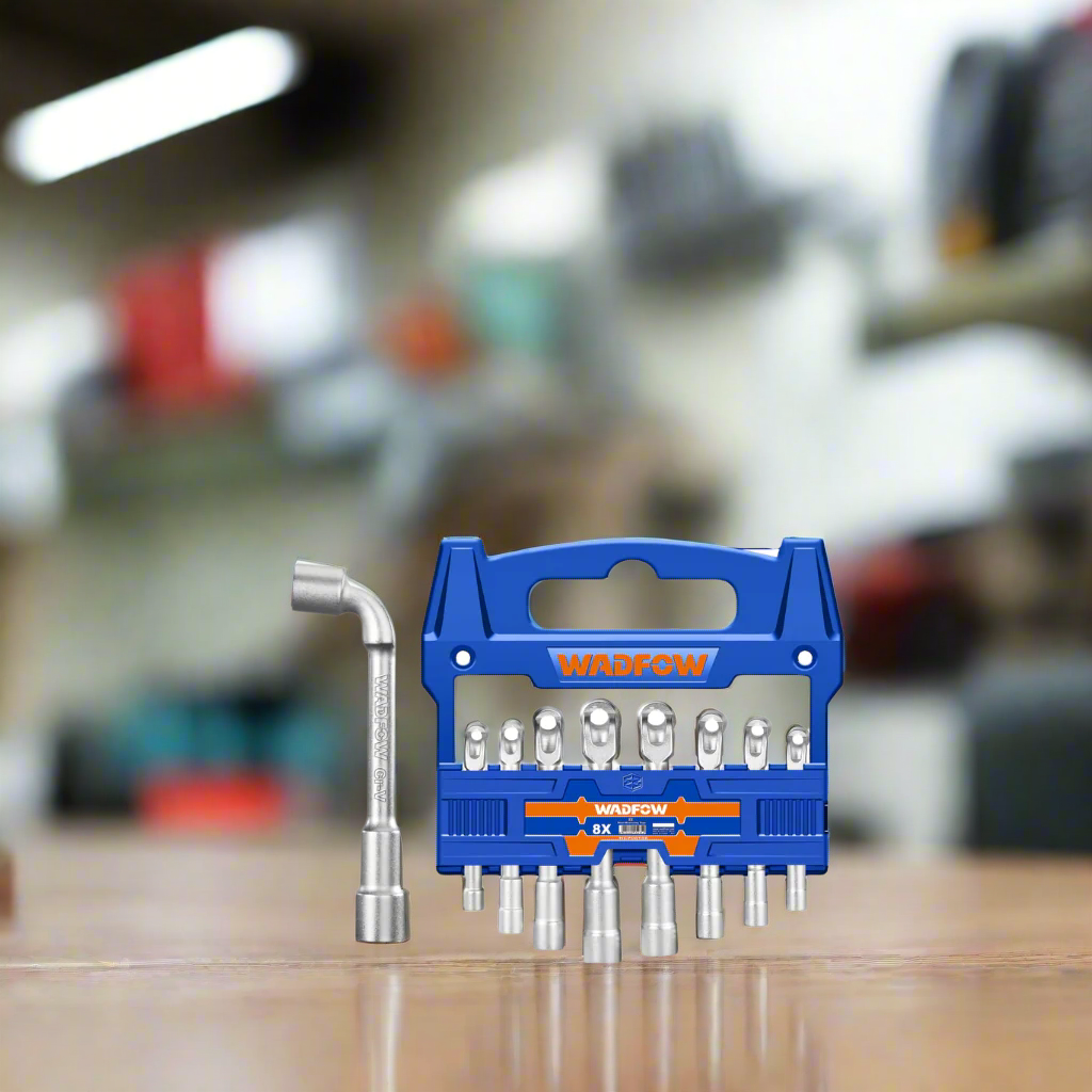 Wadfow 1/2" L-Angled Shaped Socket Wrench Set - WTH4208