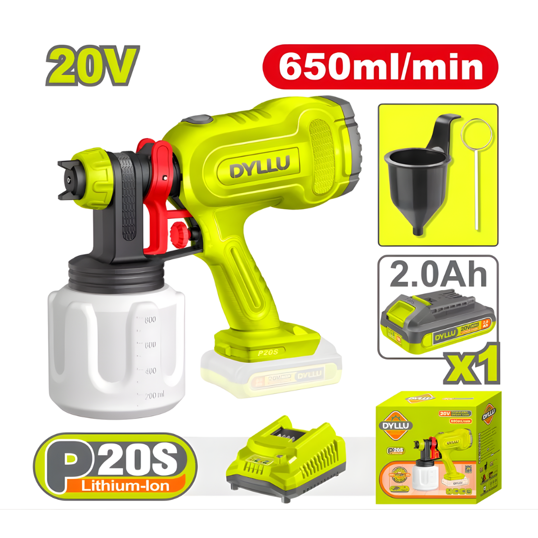 Dyllu 20V Cordless Spray Gun - DTSU30662