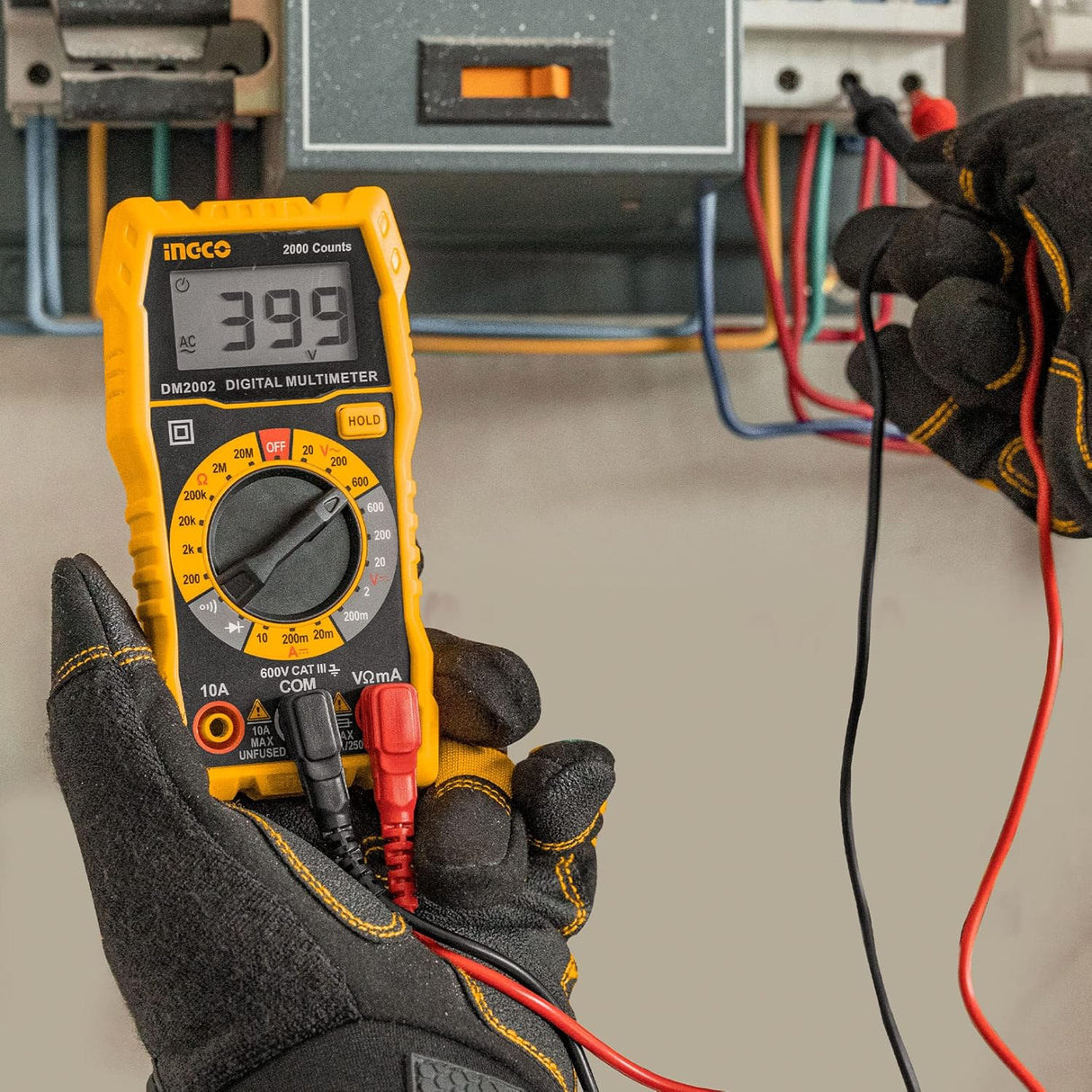Ingco Digital Electric Multimeter 600 Volts - DM2002
