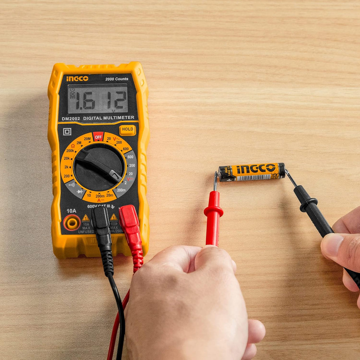 Ingco Digital Electric Multimeter 600 Volts - DM2002