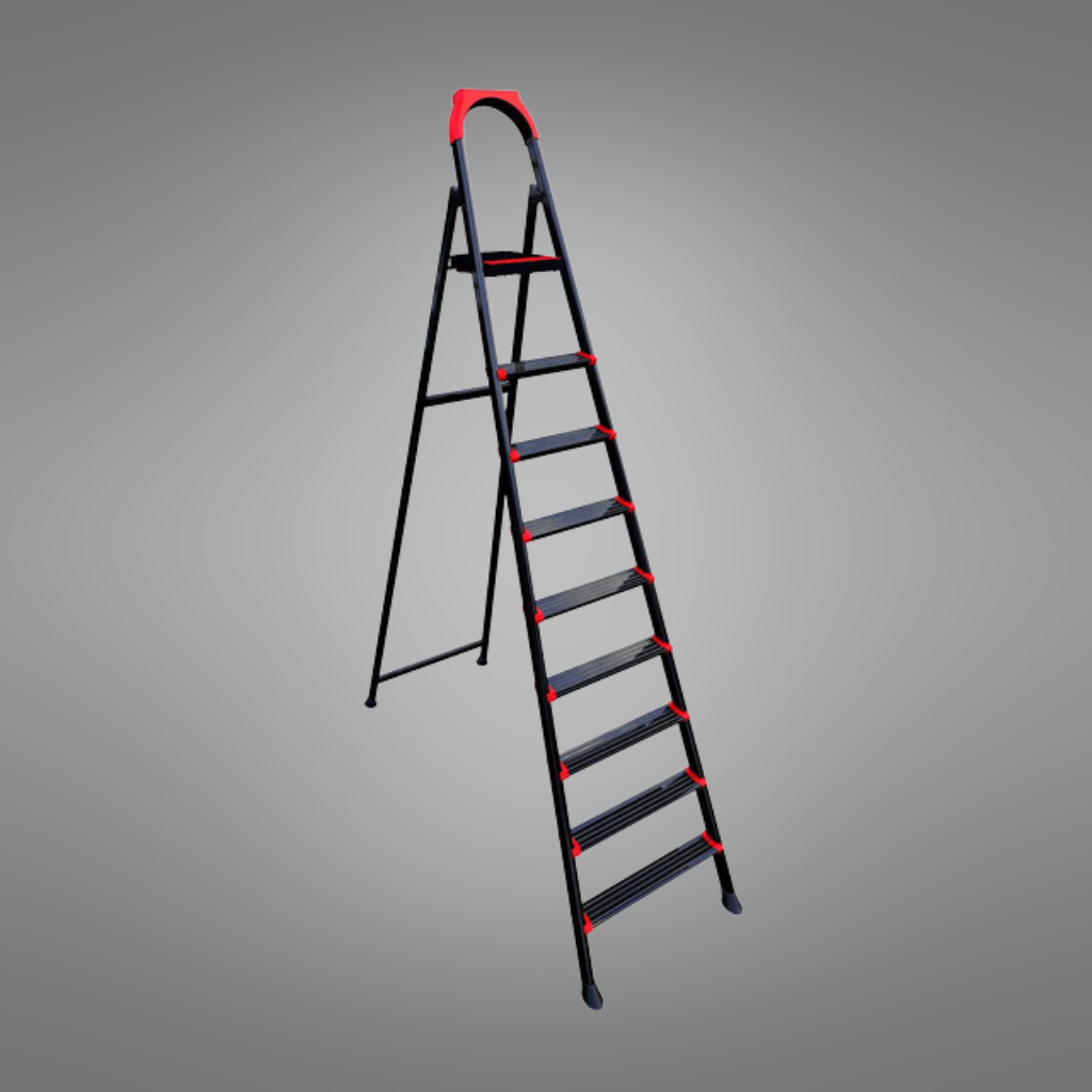 Anka 8+1 Steps Ladder Steel Mary Brand  Black - ANKA-8-1