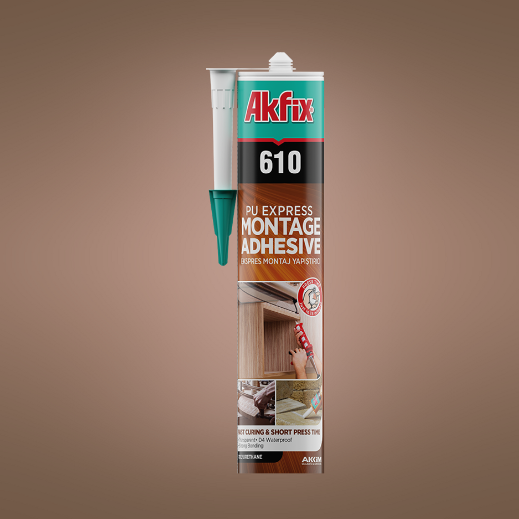Akfix PU Montage Adhesive No Nail Transparent 310ml - PU610