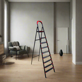 Anka 8+1 Steps Ladder Steel Mary Brand  Black - ANKA-8-1