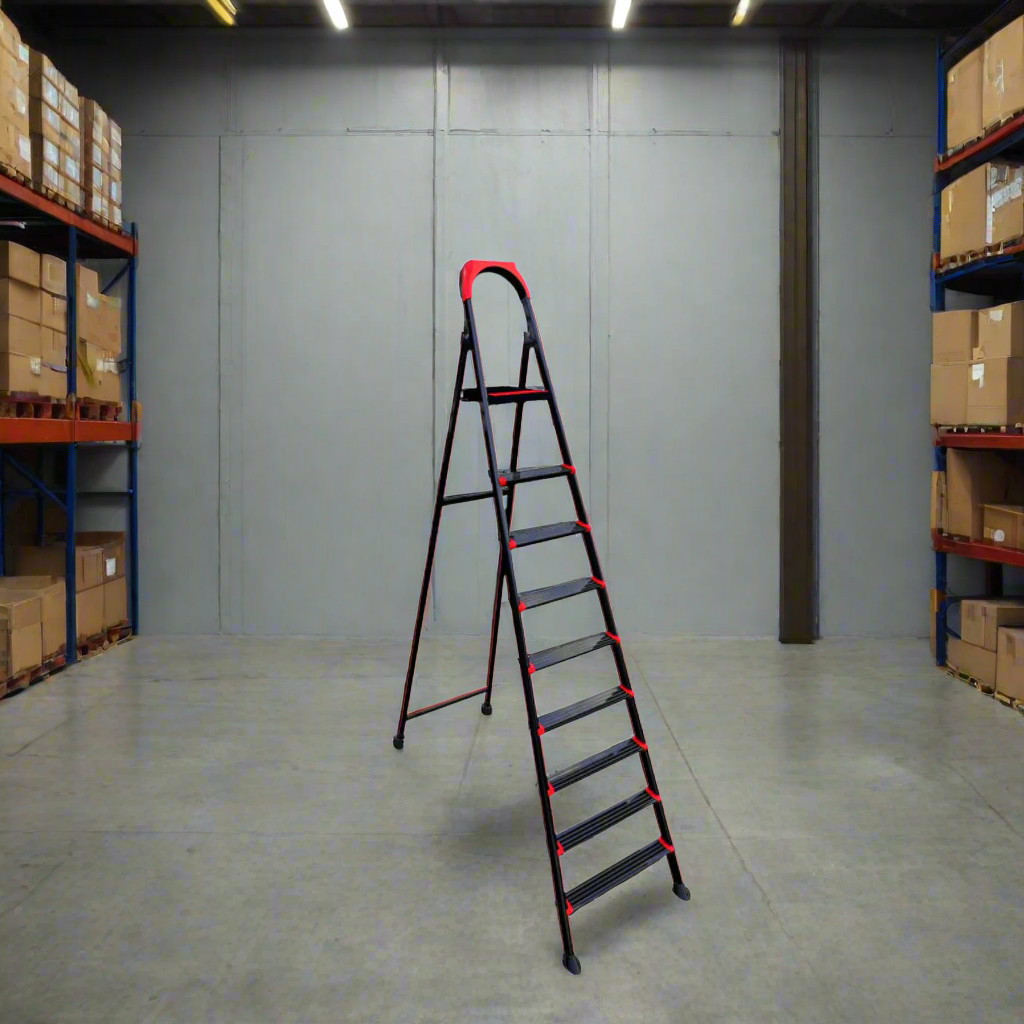 Anka 8+1 Steps Ladder Steel Mary Brand  Black - ANKA-8-1