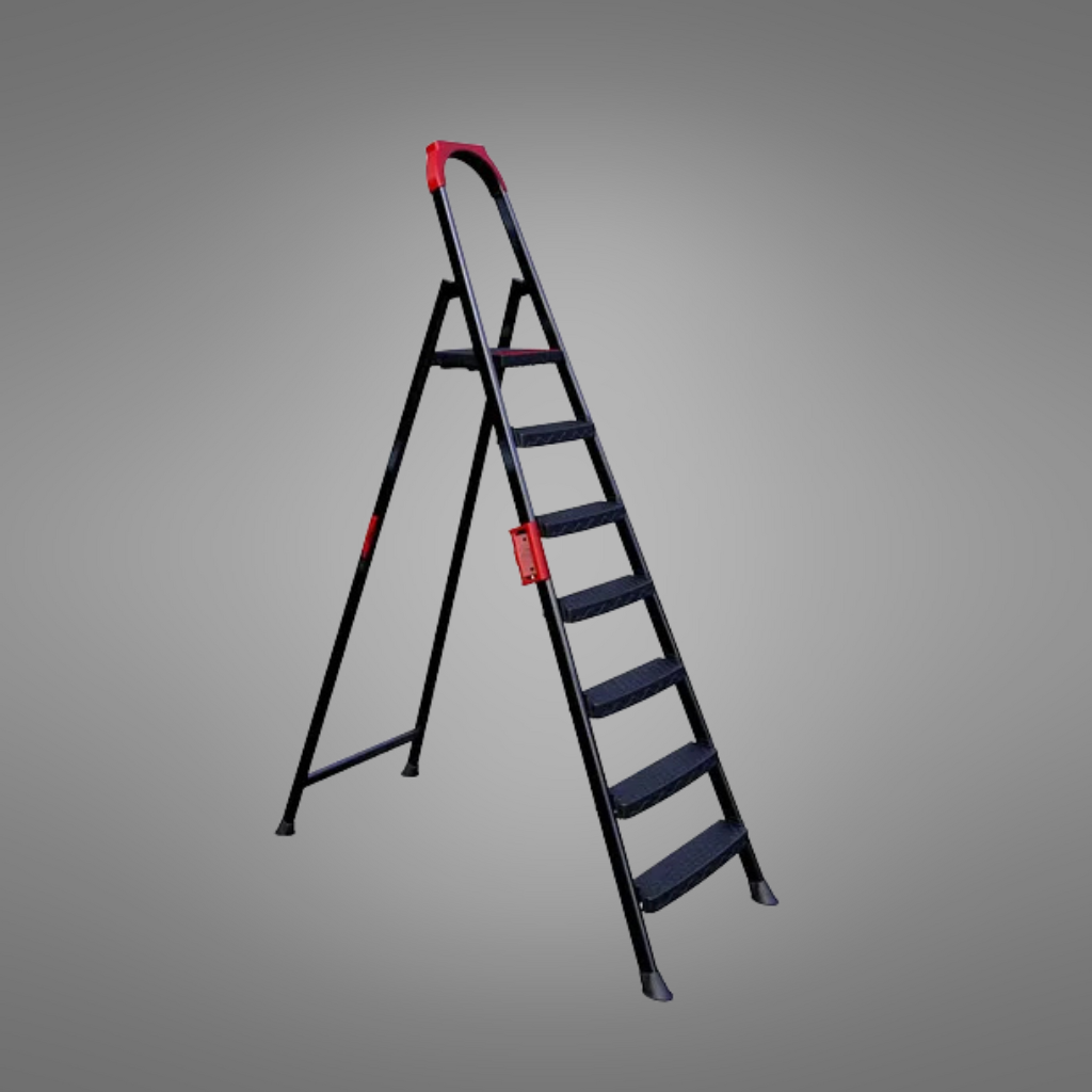 Anka 6+1 Steps Ladder Steel Mary Brand  Black - ANKA-6-1