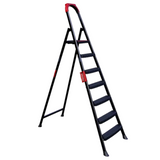 Anka 6+1 Steps Ladder Steel Mary Brand  Black - ANKA-6-1