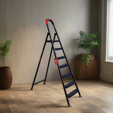 Anka 6+1 Steps Ladder Steel Mary Brand  Black - ANKA-6-1