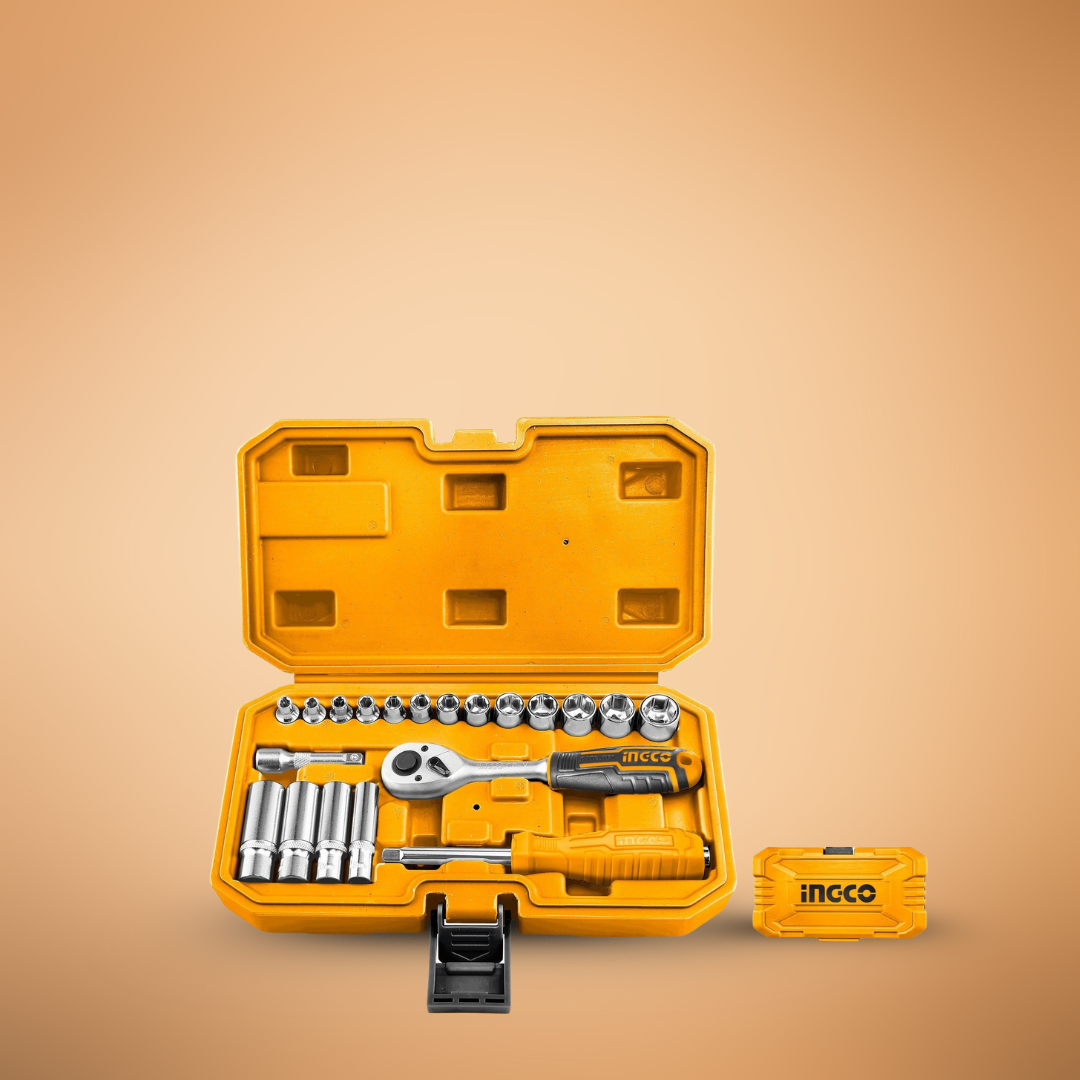 Ingco 20 Pieces 1/4" Socket Wrench Set - HKTS14201