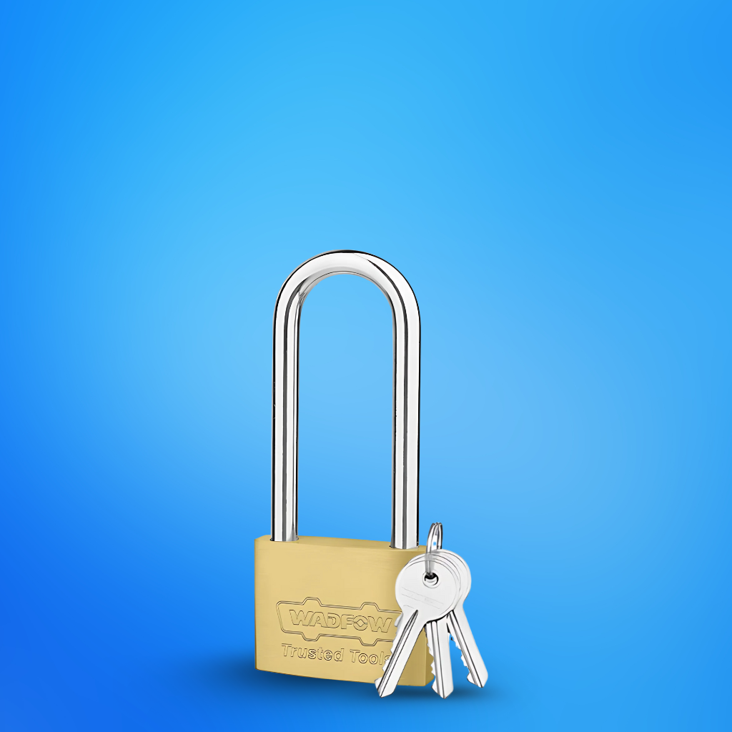 Wadfow 40mm Long Shackle Brass Padlock - WPD2440