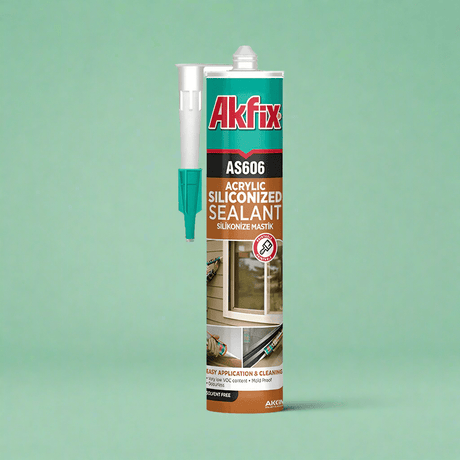 Akfix White Siliconized Acrylic Sealant 310ml - AS606W