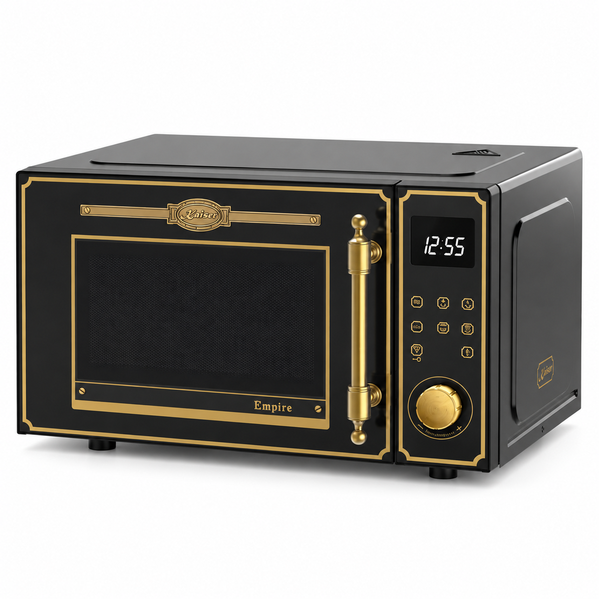 Kaiser Empire Freestanding Microwave Oven 900W | Bordeaux Red, Ivory & Black