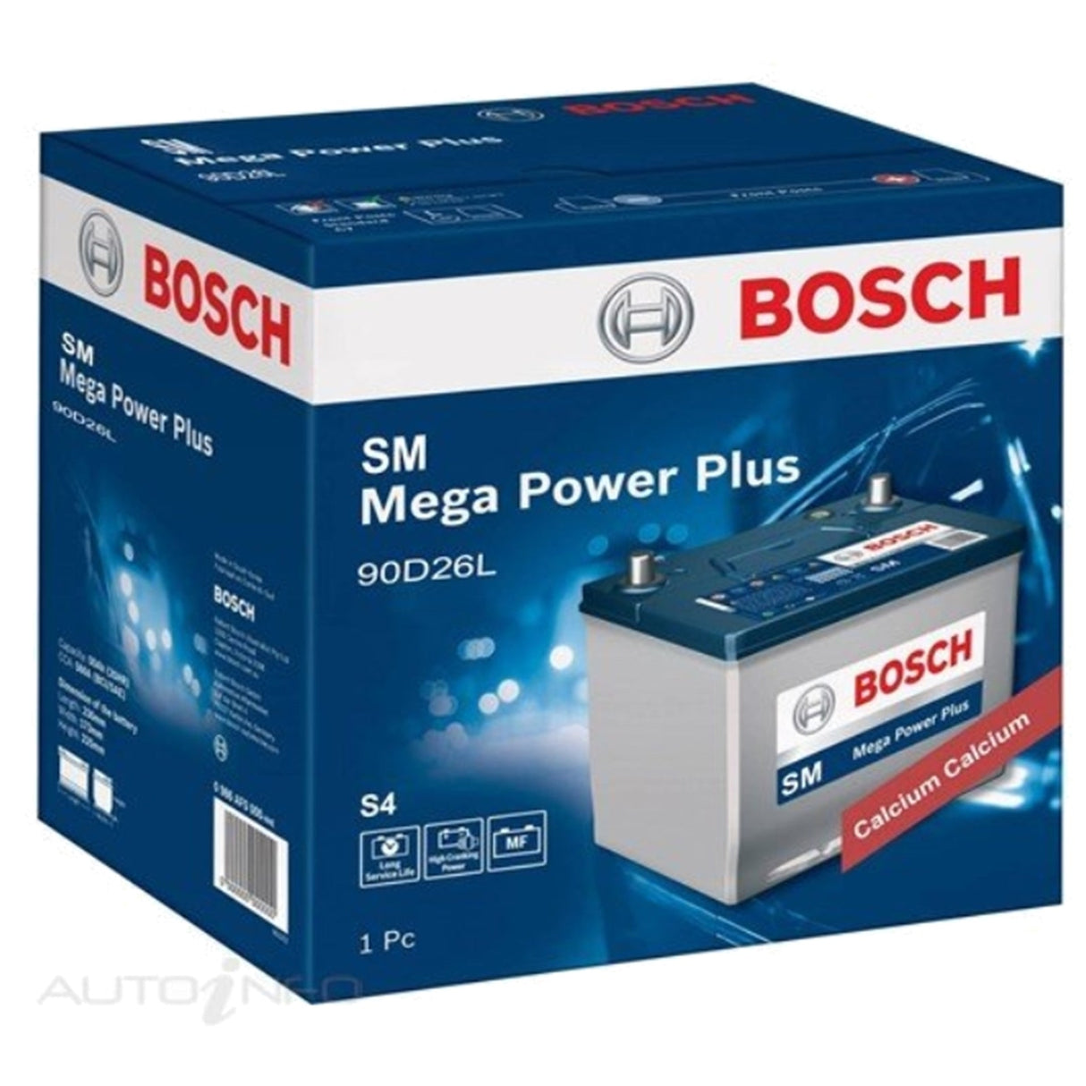 Bosch SM Mega Power Car Battery 75AH - 90D26L Auto Supply Master