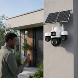 IOMA 12MP 4K Four-Camera PTZ 4G Solar Security System - IO-SG440