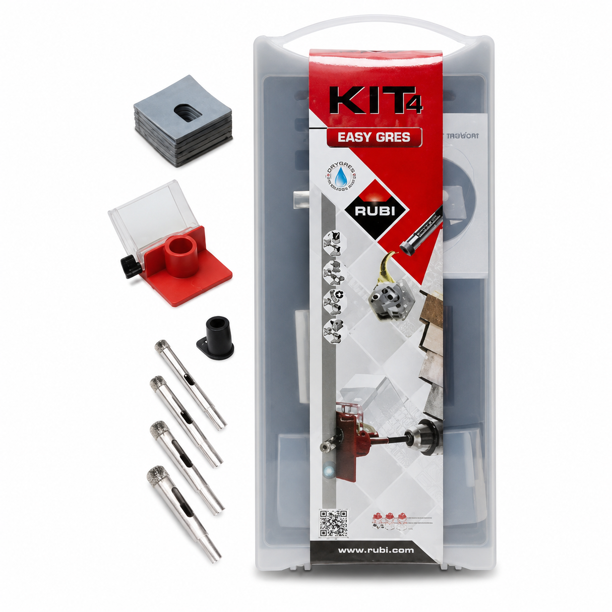 Rubi Easygres 4-Piece Diamond Drill Bit Kit - RUBI-04904