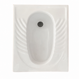 Wahkit Ceramic Squatting Pan with Ribbed Foot Grip 550mm - C003
