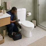 Wahkit Ceramic Standard Two-Piece Water Closet with Elongated Bowl & Floor Outlet 660mm - 2001S