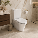 Wahkit Ceramic Skirted Two-Piece Water Closet with Rounded Bowl & Tapered Base 615mm - 2008