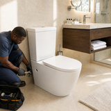 Wahkit Ceramic Skirted Two-Piece Water Closet with Fully Rounded Bowl 638mm - 2009