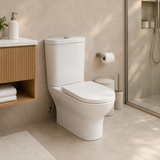 Wahkit Ceramic Skirted Two-Piece Water Closet with Tapered Tank & Rounded Bowl 647mm - 2012S