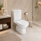 Wahkit Ceramic Standard Two-Piece Water Closet with D-Shaped Bowl 640mm - 2007S/P