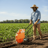 Padark Manual Single-Row 12-Tooth Seed Planter with Adjustable Spacing & Seed Discs