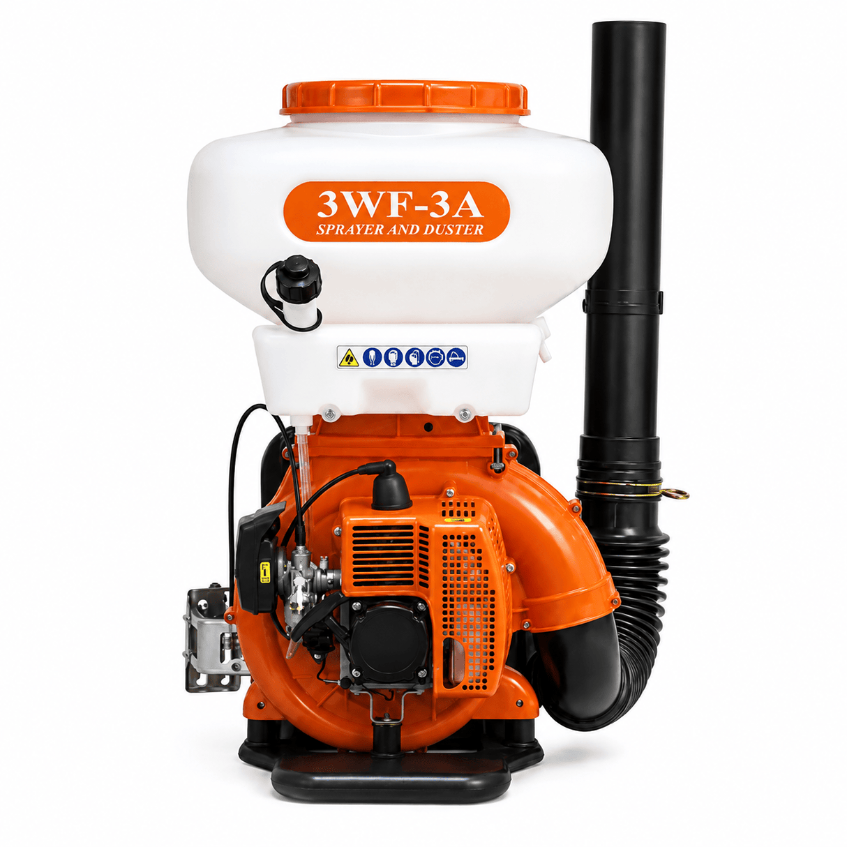 Padark 3.5HP Gasoline Mist Sprayer & Duster with 14L Chemical Tank for Liquid and Powder Application - 3WF-3A