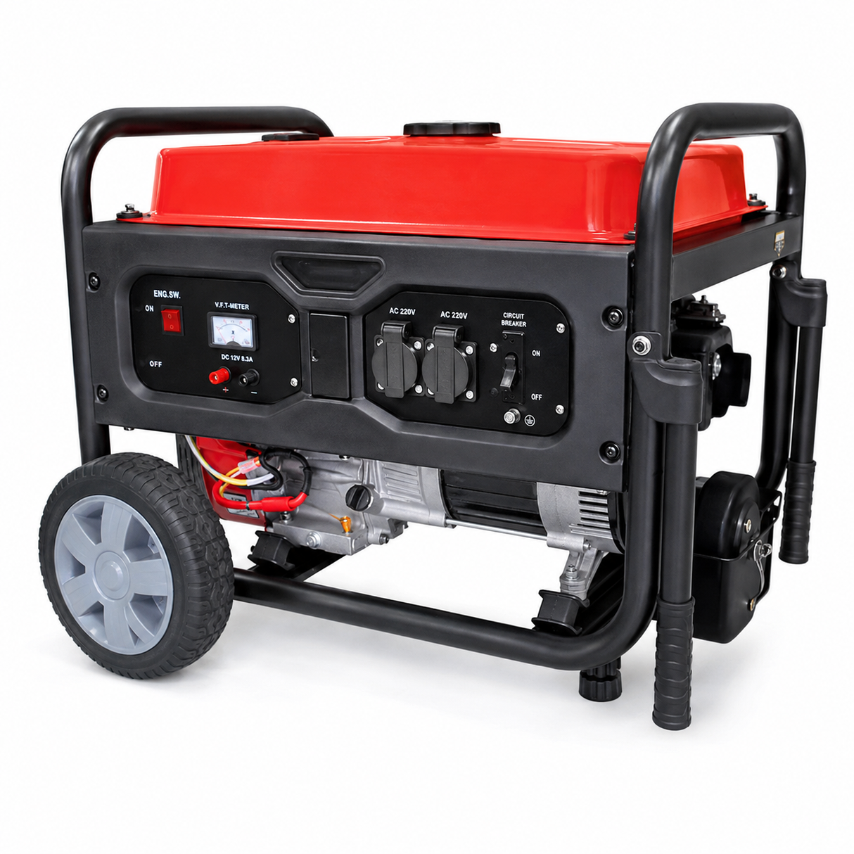 NRG 2.8kW Gasoline Generator with Electric Key Start and 15L Fuel Tank - LT3600EN-9