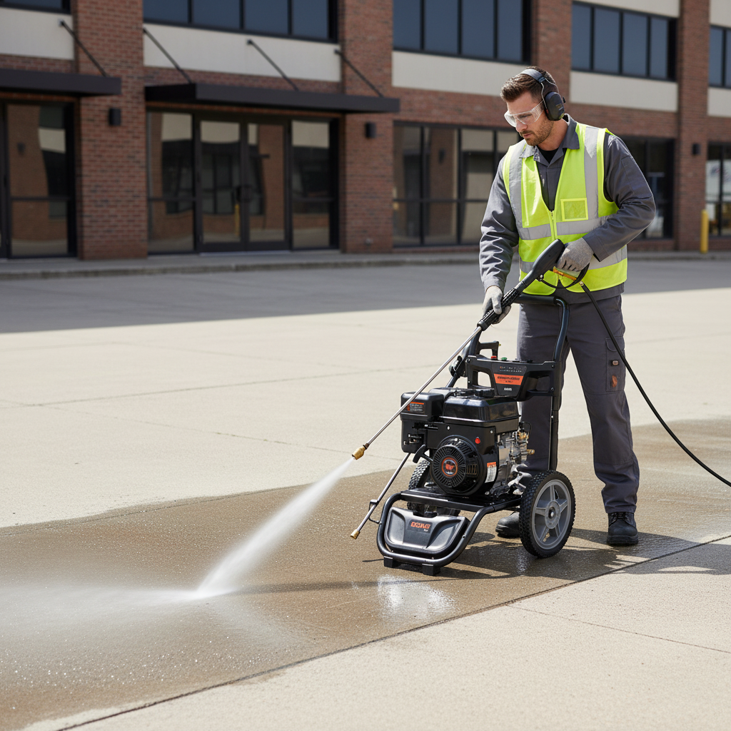 NRG 160 Bar Gasoline Pressure Washer with 7HP Engine, 7.5L/min Flow Rate and Low-Oil Sensor - NPPW160