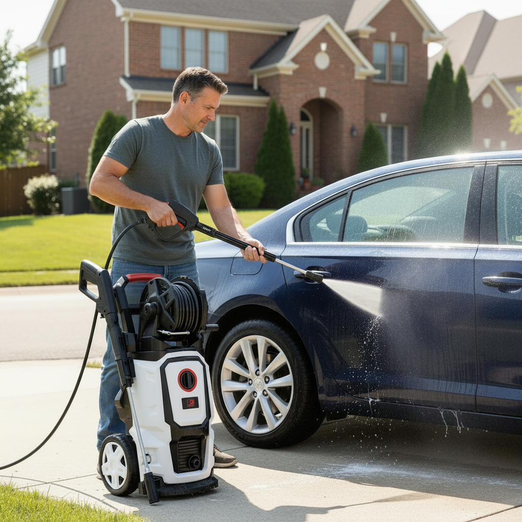 NRG 195 Bar Electric Pressure Washer with 2500W Induction Motor - NPW195H