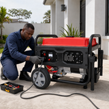NRG 2.8kW Gasoline Generator with Electric Key Start and 15L Fuel Tank - LT3600EN-9