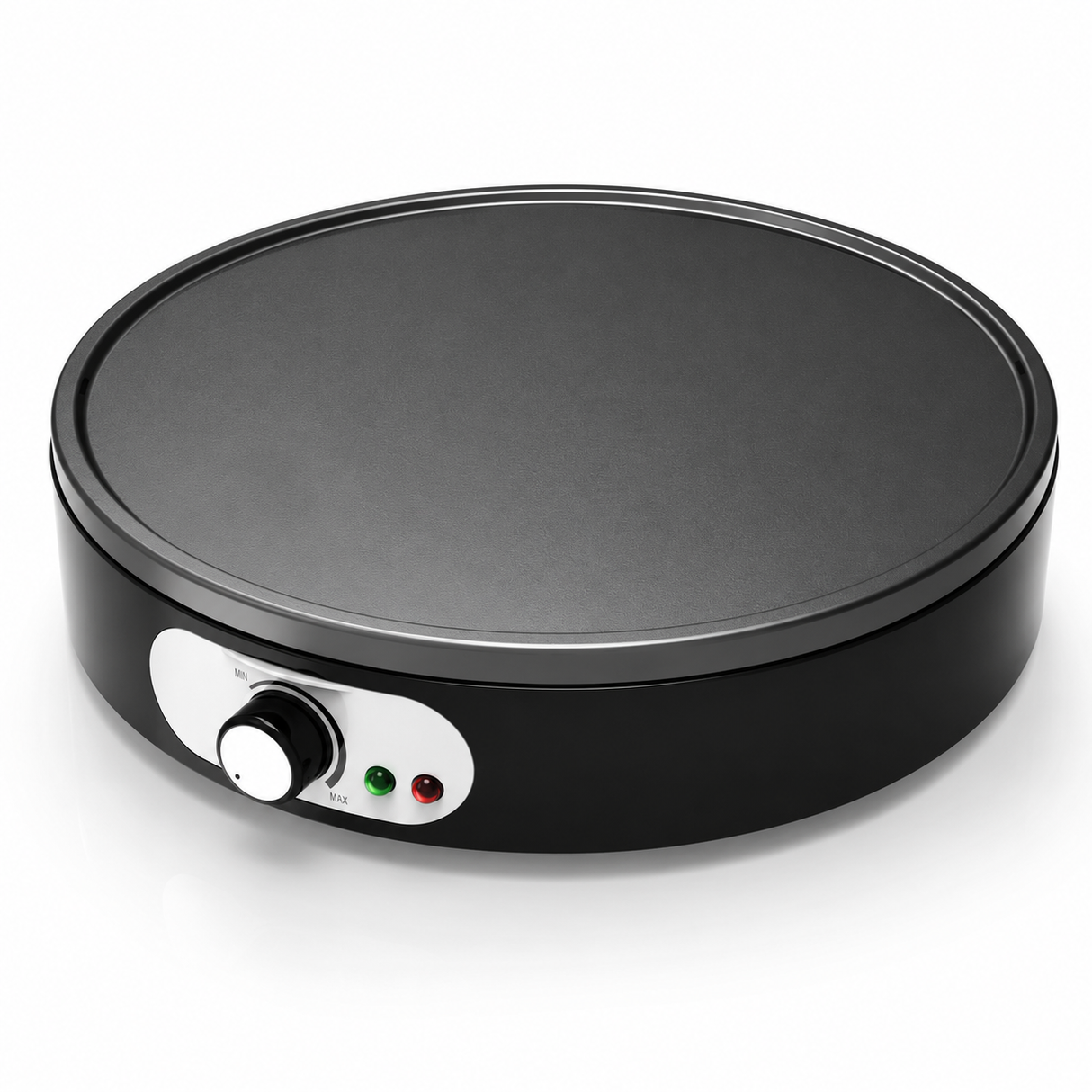Kumtel 30cm Non-Stick Crepe Pancake Maker with Adjustable Temperature 1000W - HPM-02