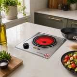 Kumtel Built-In Single Ceramic Cooktop with Thermostat 1200W - HCB-1001