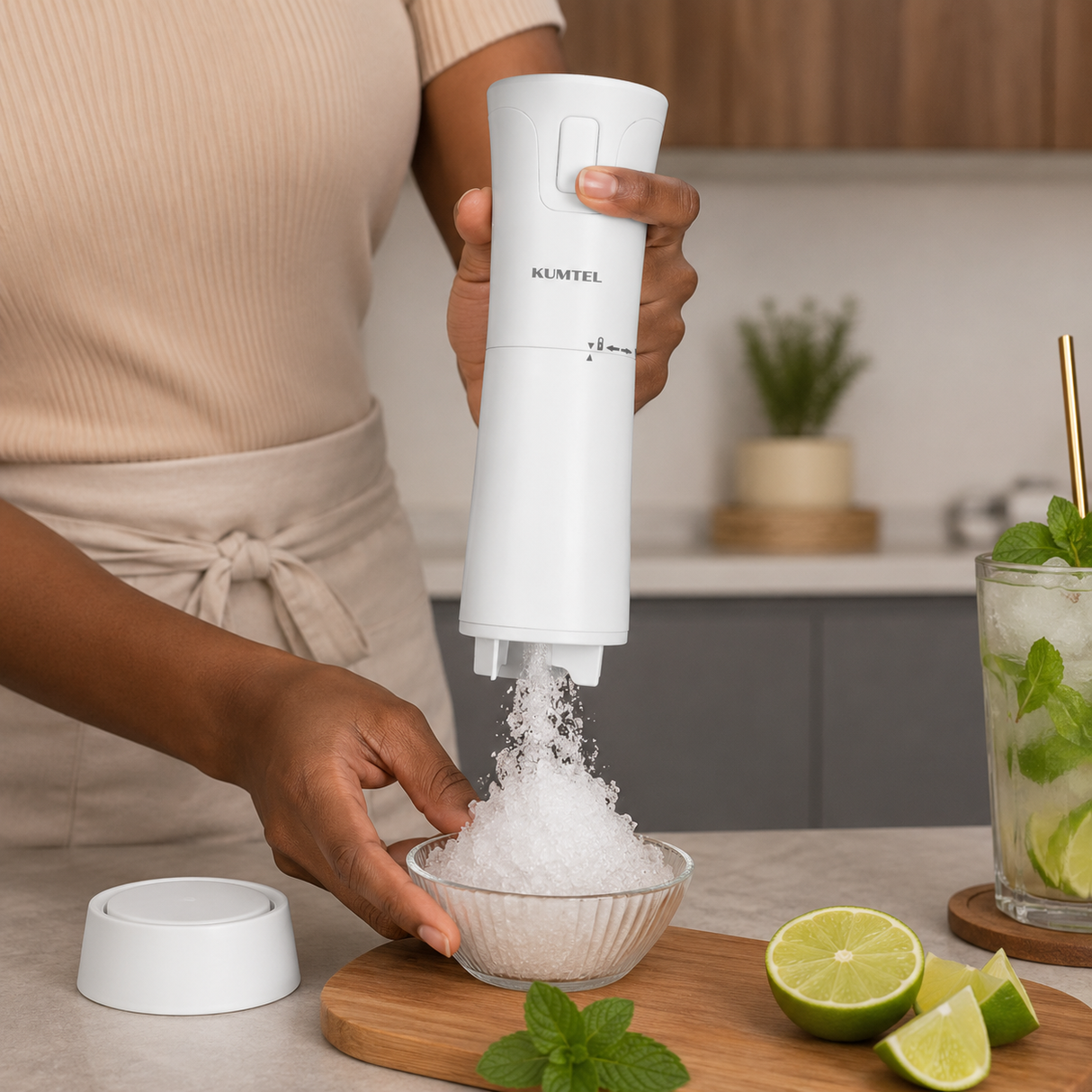 Kumtel Electric Ice Crusher Shaver with Stainless Steel Blade 30W - HIS-01