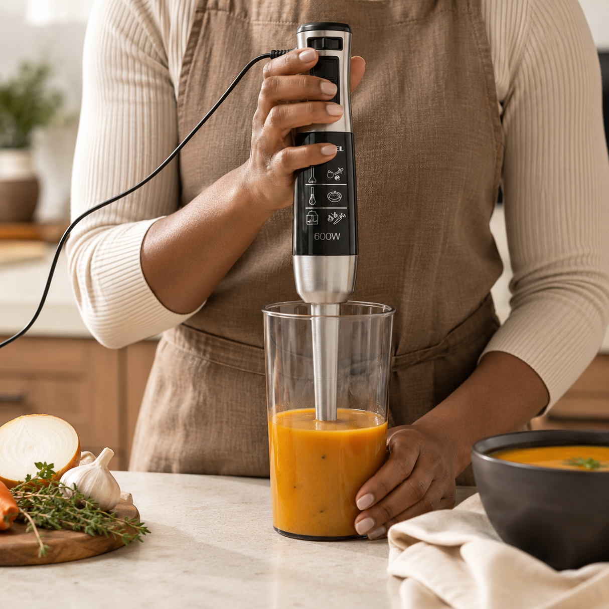 Kumtel 6-Speed Digital Hand Blender with LED Display 1000W - HHB-11