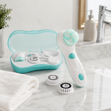 Kumtel 4-in-1 Rechargeable Facial Cleansing Brush with 4 Heads - HBS-01