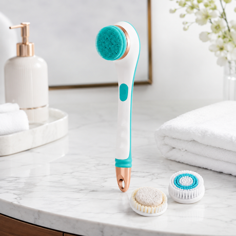Kumtel 4-in-1 Rechargeable Bath & Body Scrub Brush 2.2W - HBS-02