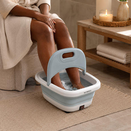 Kumtel 6.5L Foldable 4-in-1 Foot Spa Massager with Rollers 90W - HFS-02