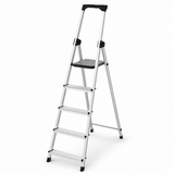 Kumtel 5-Step Foldable Aluminium Ladder with Tool Tray 150kg - KMM-55
